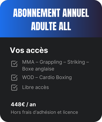 Abonnement annuel adulte all