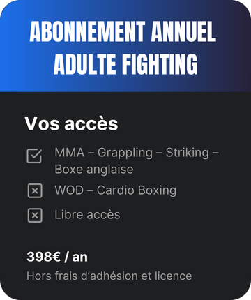 abonnement annuel adulte fighting